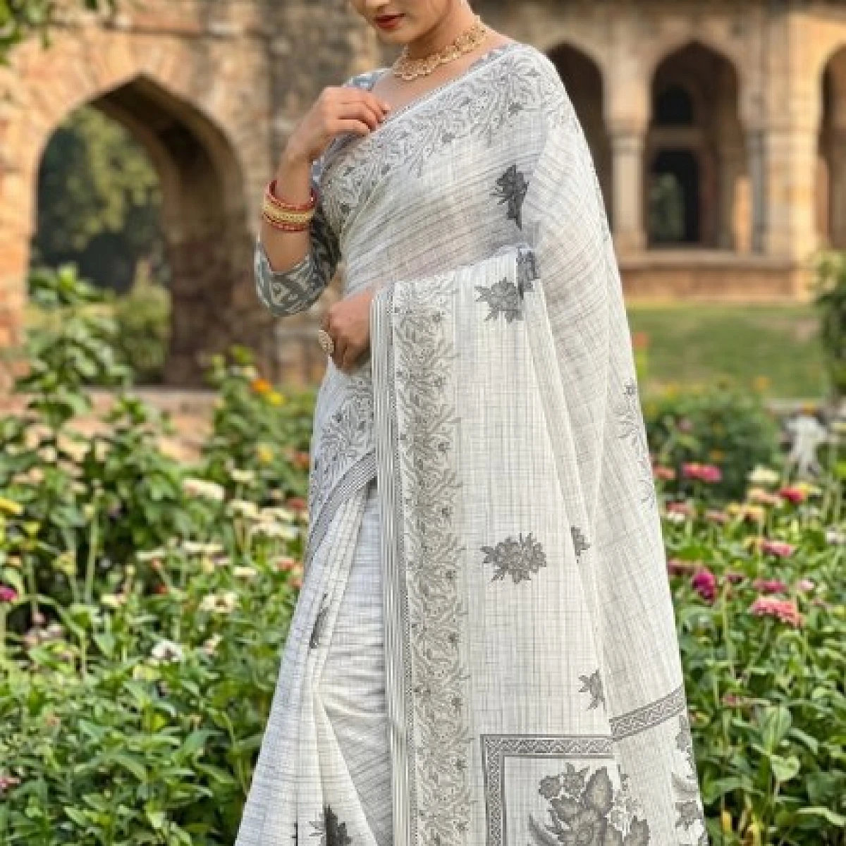 Preety Enterprise Beutiful Bagru Printed Sarees Primum Mulmul Cotton 1012