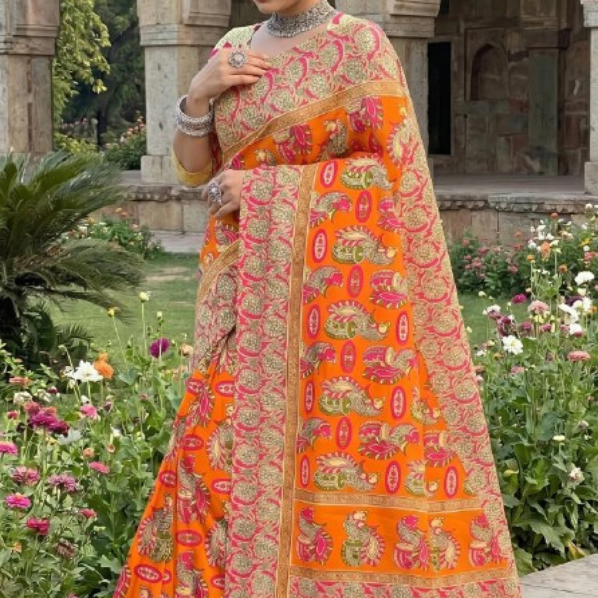 Preety Enterprise Beutiful Bagru Printed Sarees Primum Mulmul Cotton 1016
