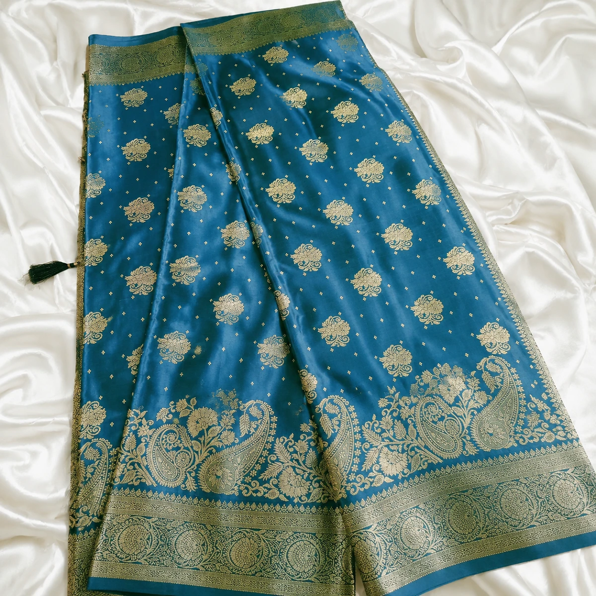 Elegant Satin Banarasi silk Saree