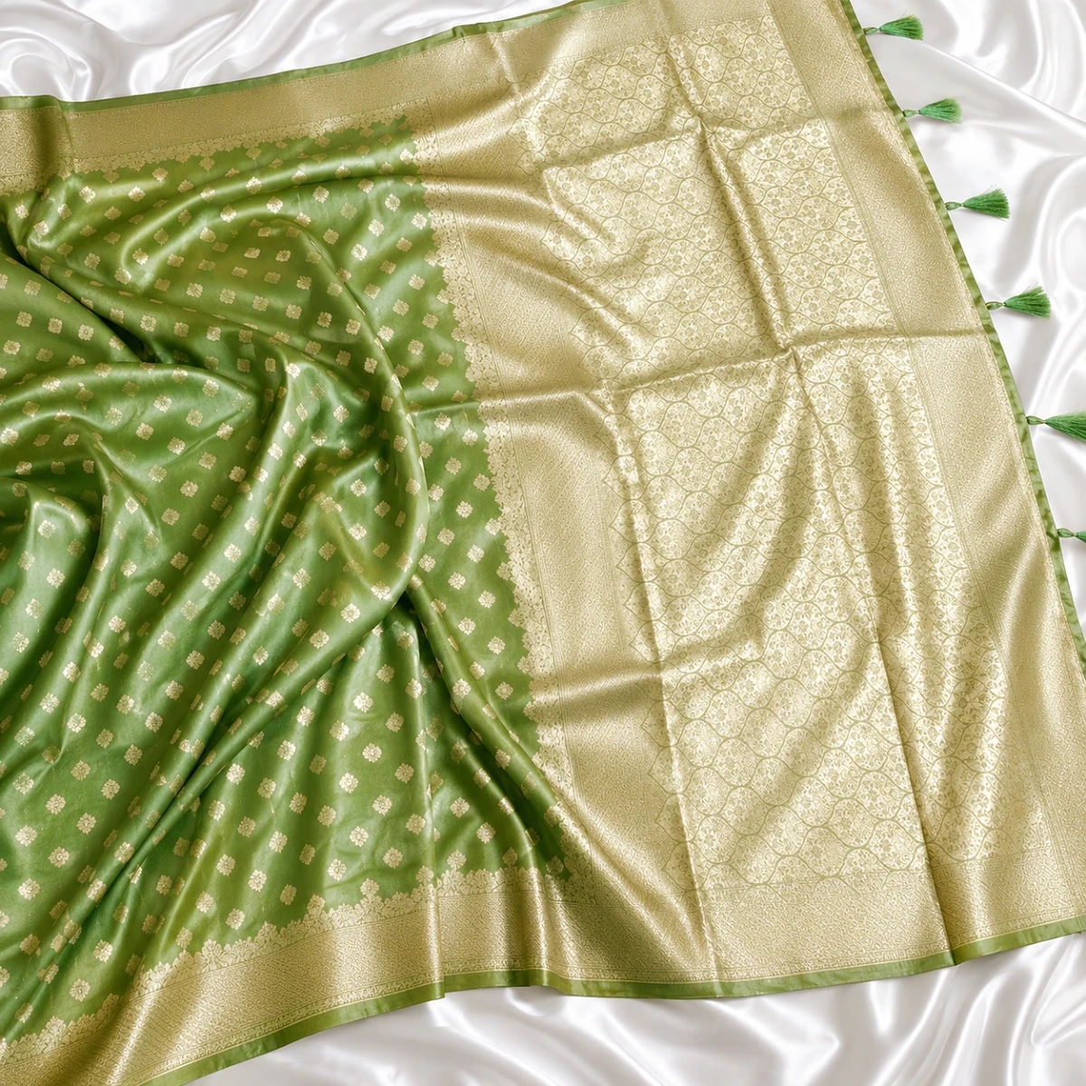 Satin Banarasi Silk Saree