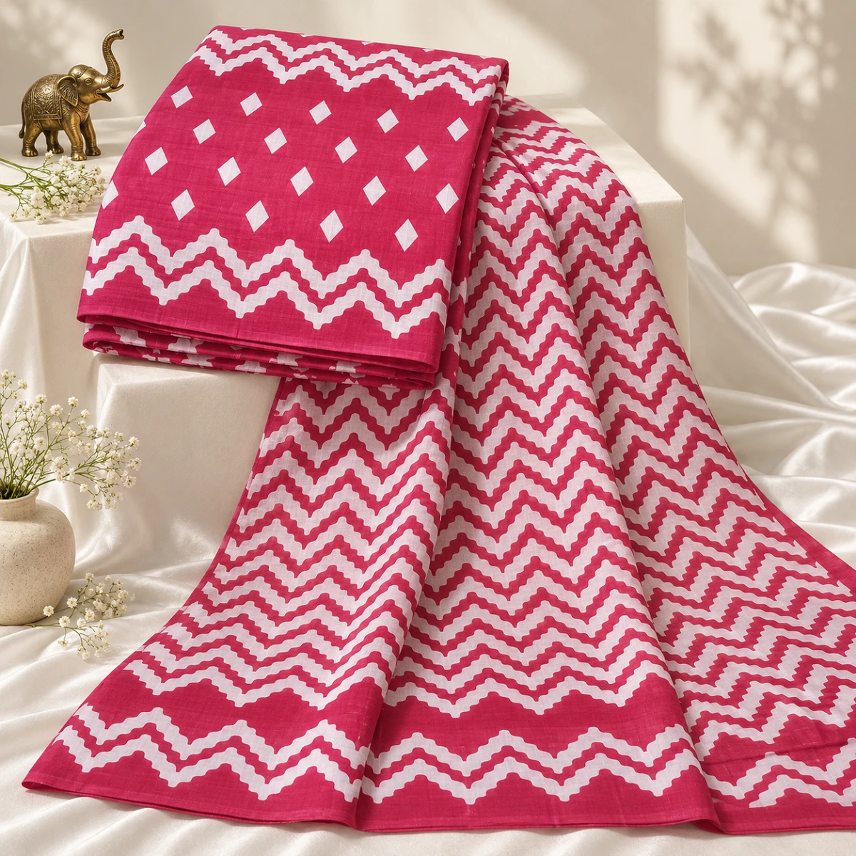 Mulmul Cotton Printed Saree