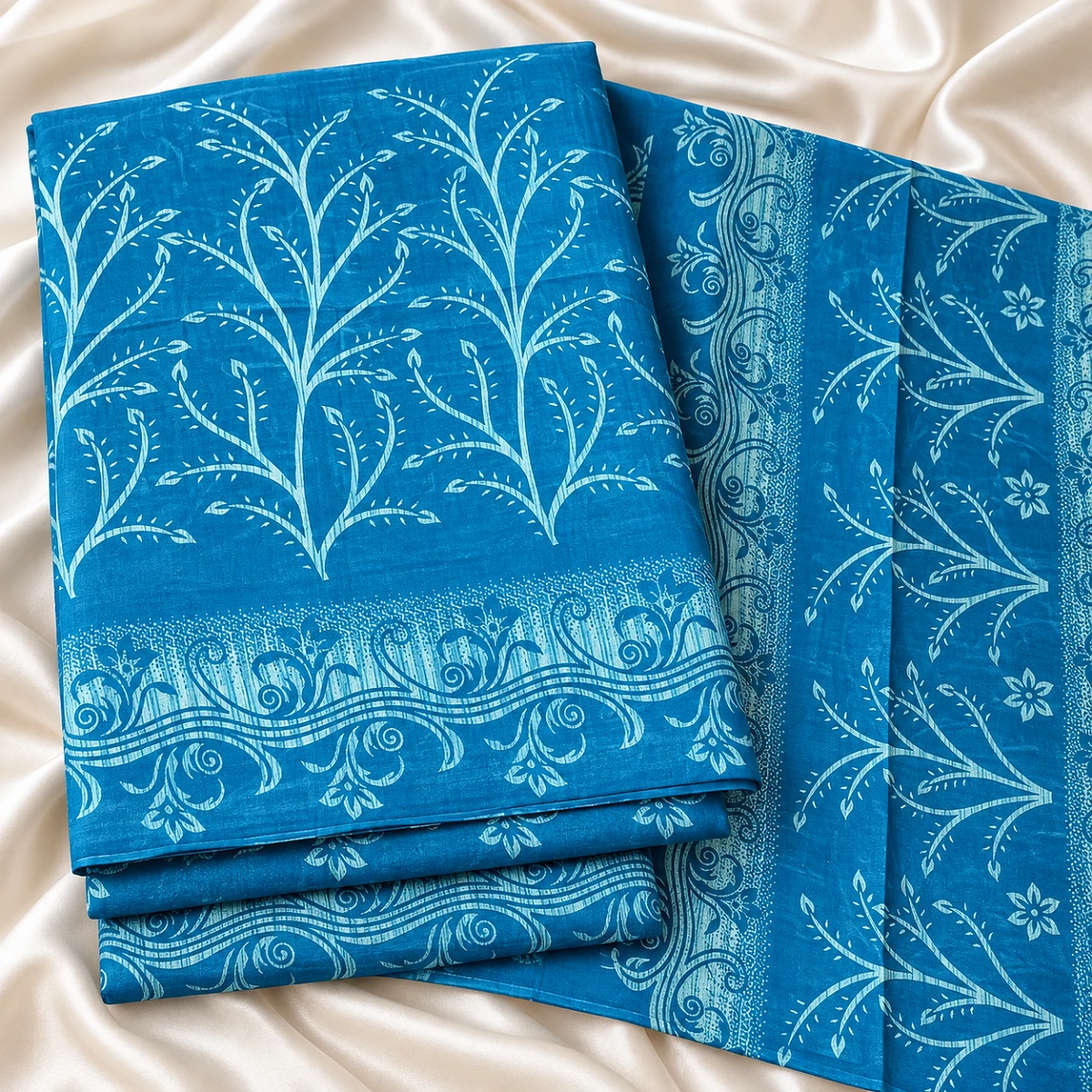 printed cotton Saree