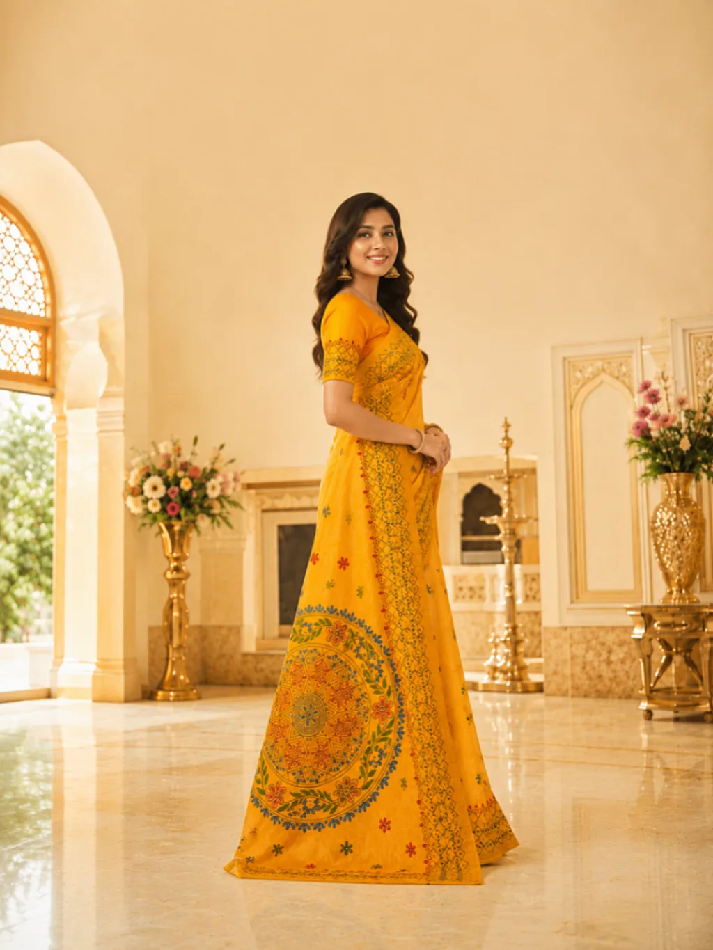 Kantha Stitch Yellow