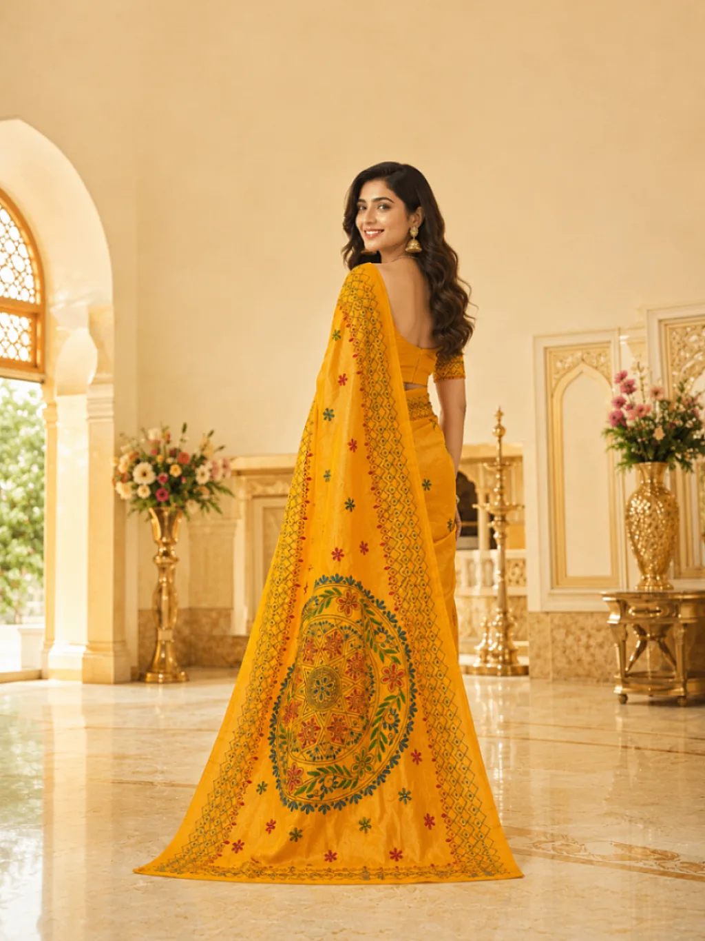Kantha Stitch Yellow