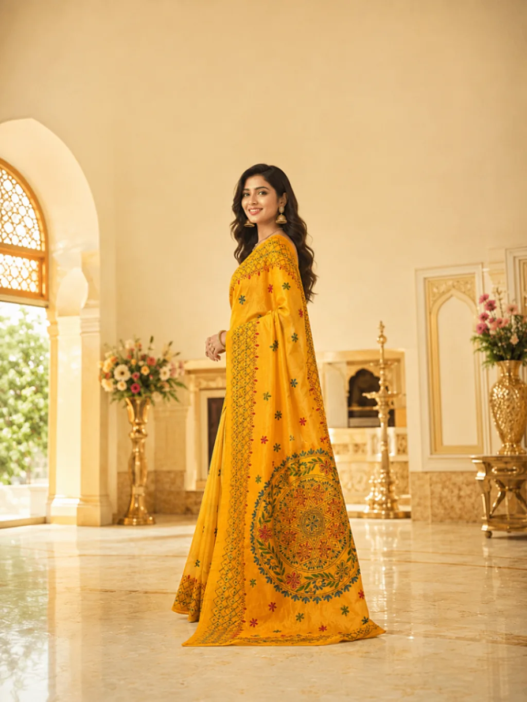 Kantha Stitch Yellow