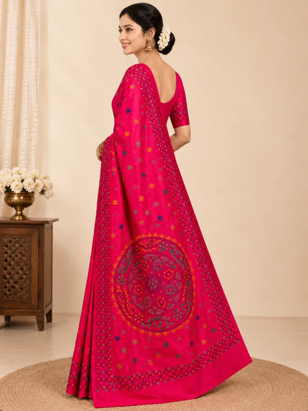Kantha Stitch Pink