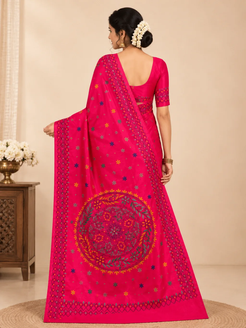 Kantha Stitch Pink