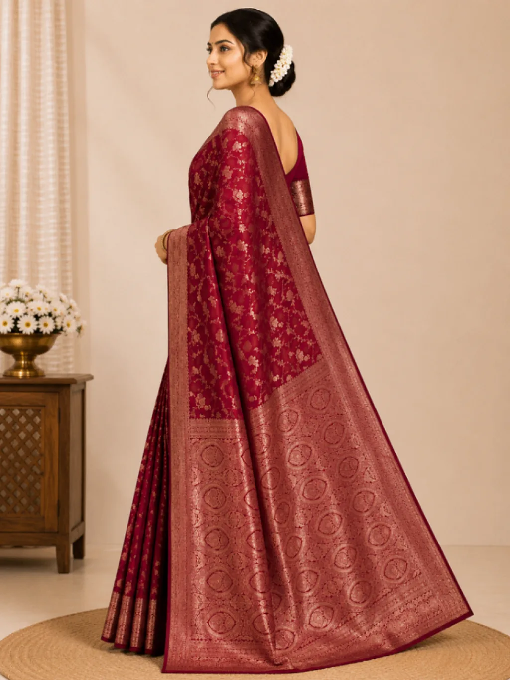 Banarasi Silk Maroon