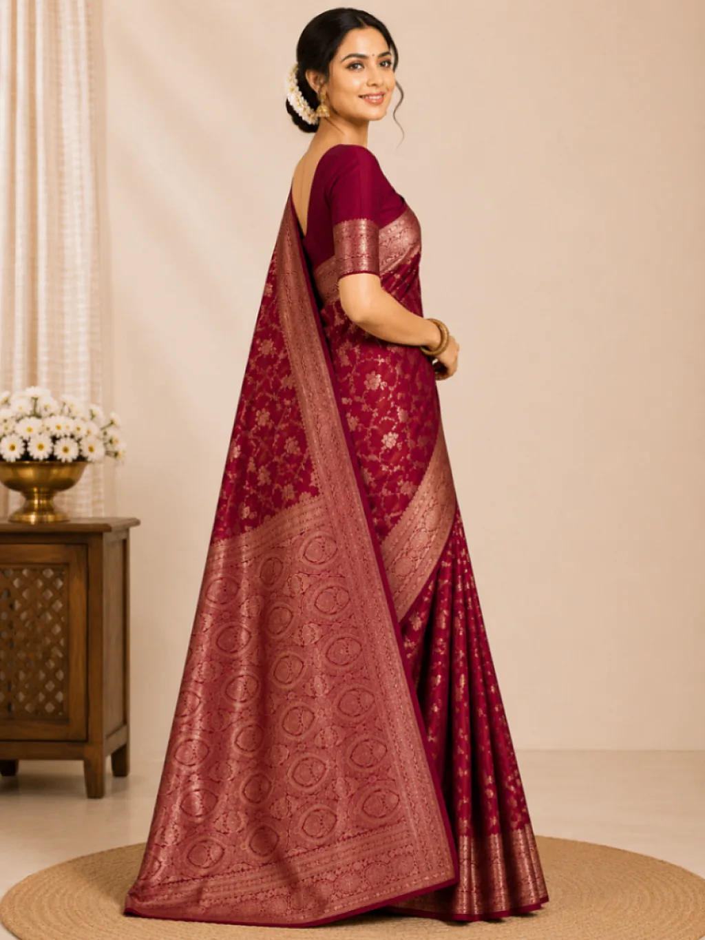 Banarasi Silk Maroon