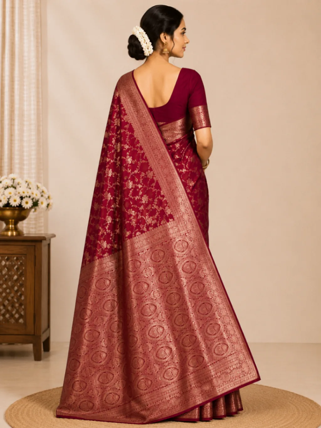 Banarasi Silk Maroon