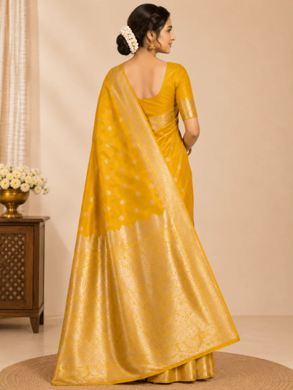Banarasi Silk yellow