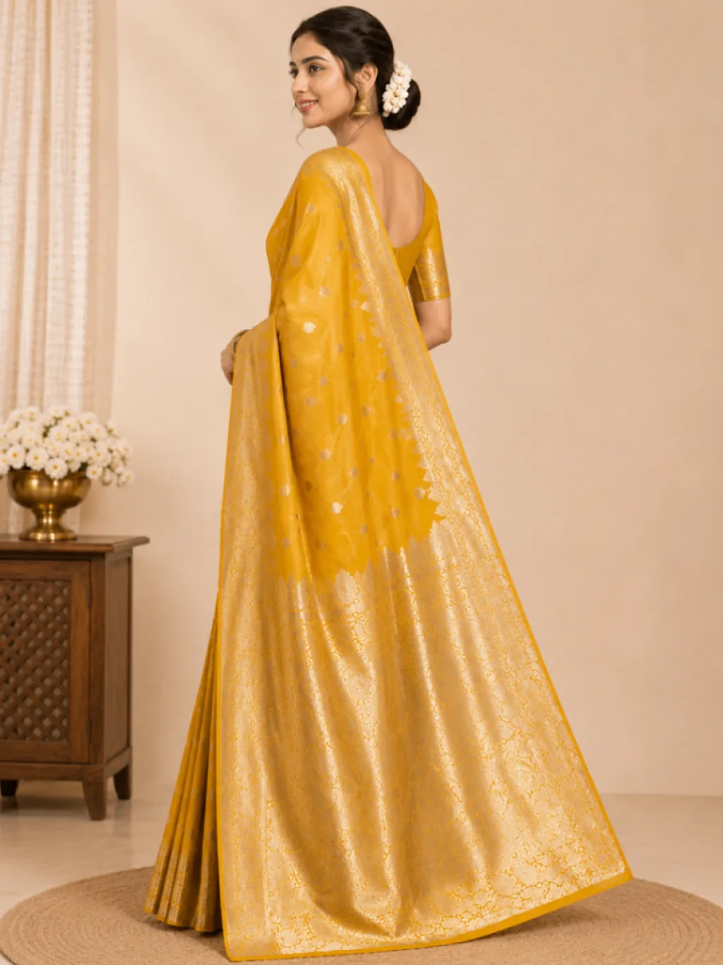 Banarasi Silk yellow