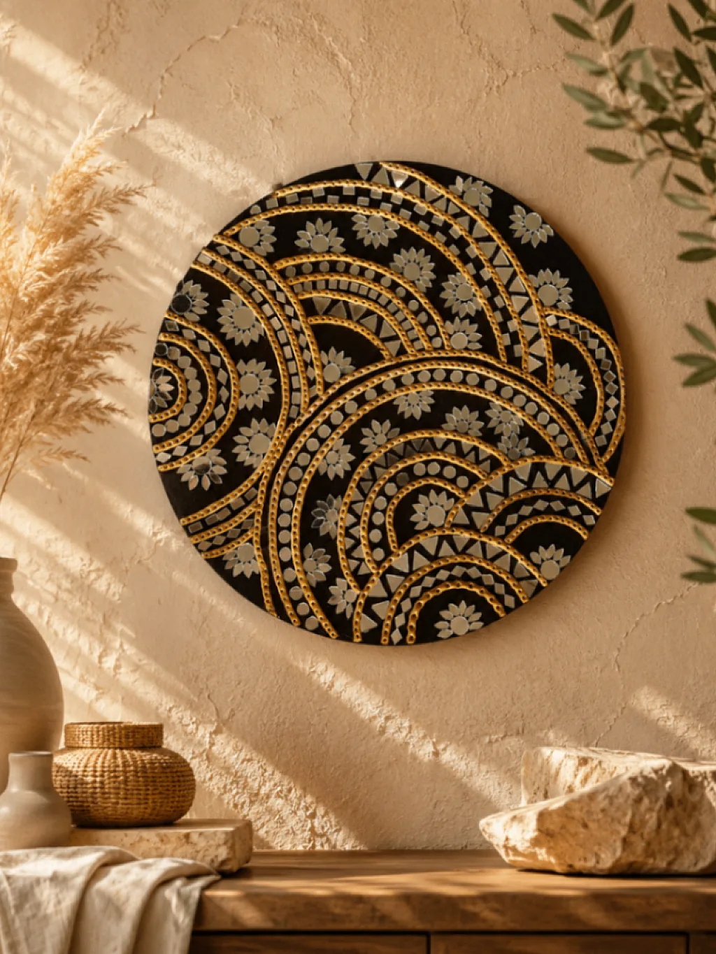 Lippan Art golden black