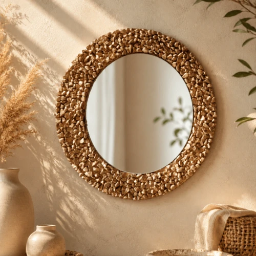 Sunlit Boho Mirror Vignette