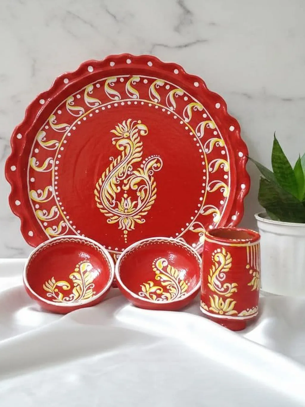 clay plate set