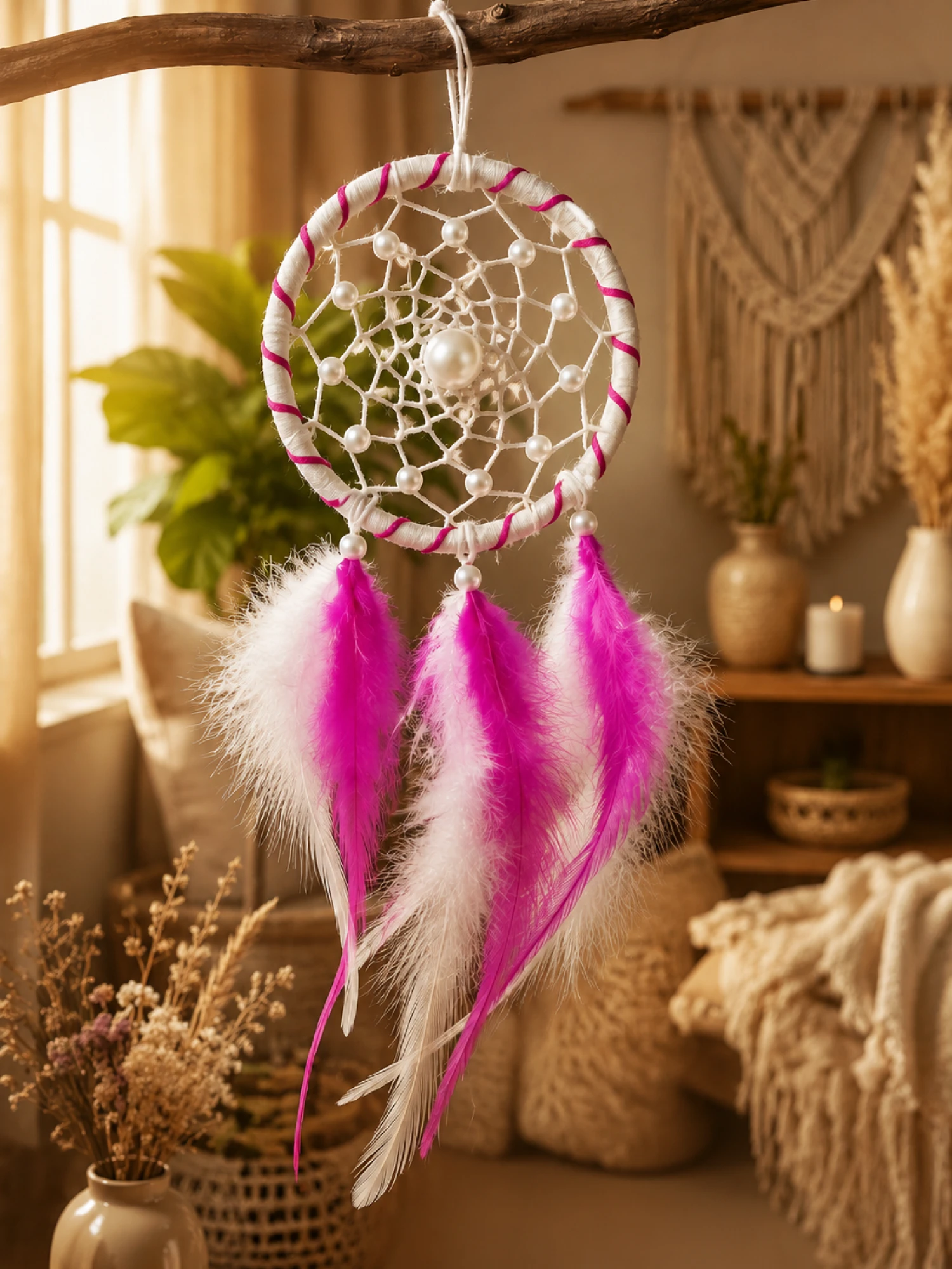 DreamCatcher whitePink
