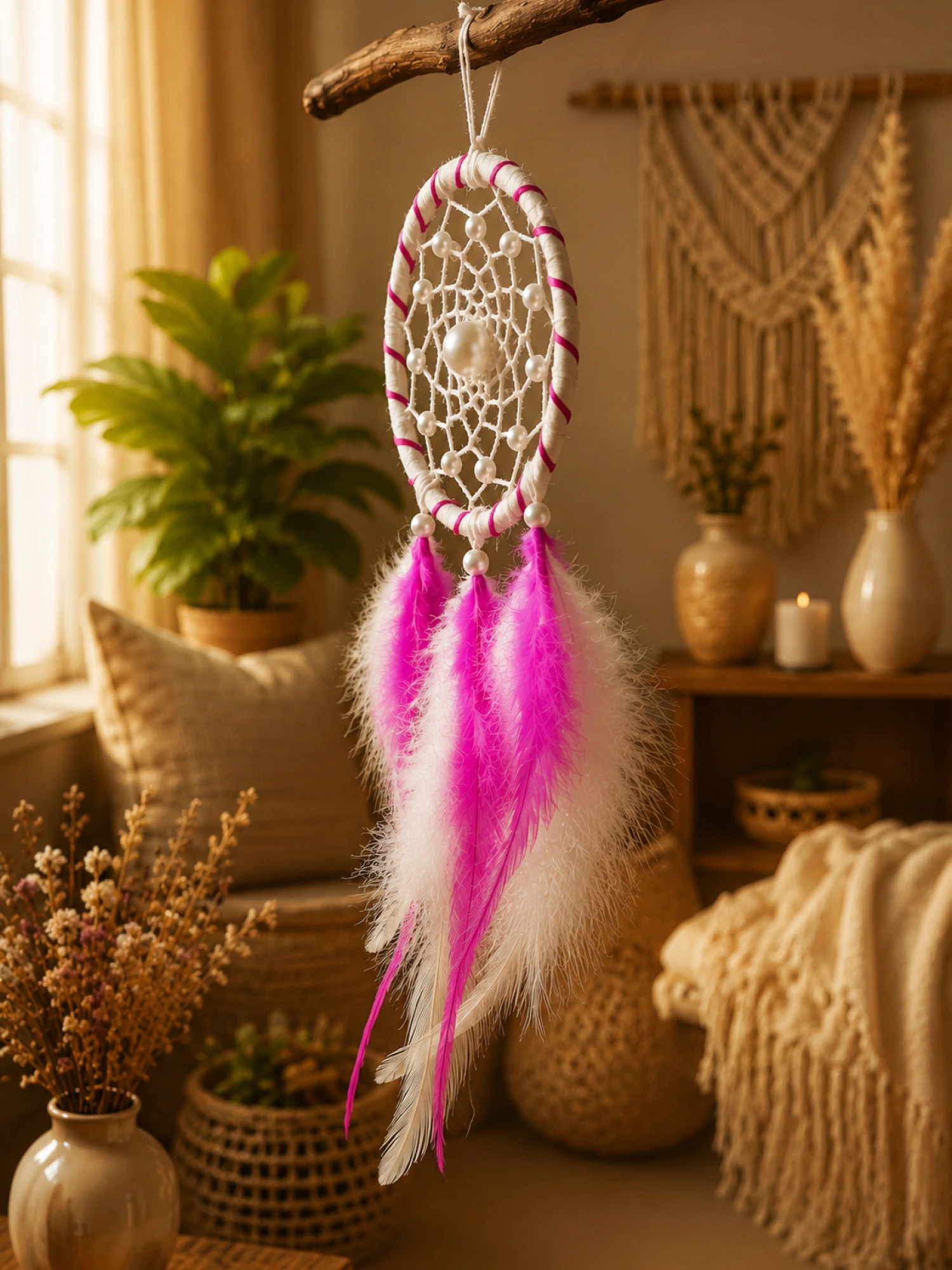 DreamCatcher whitePink