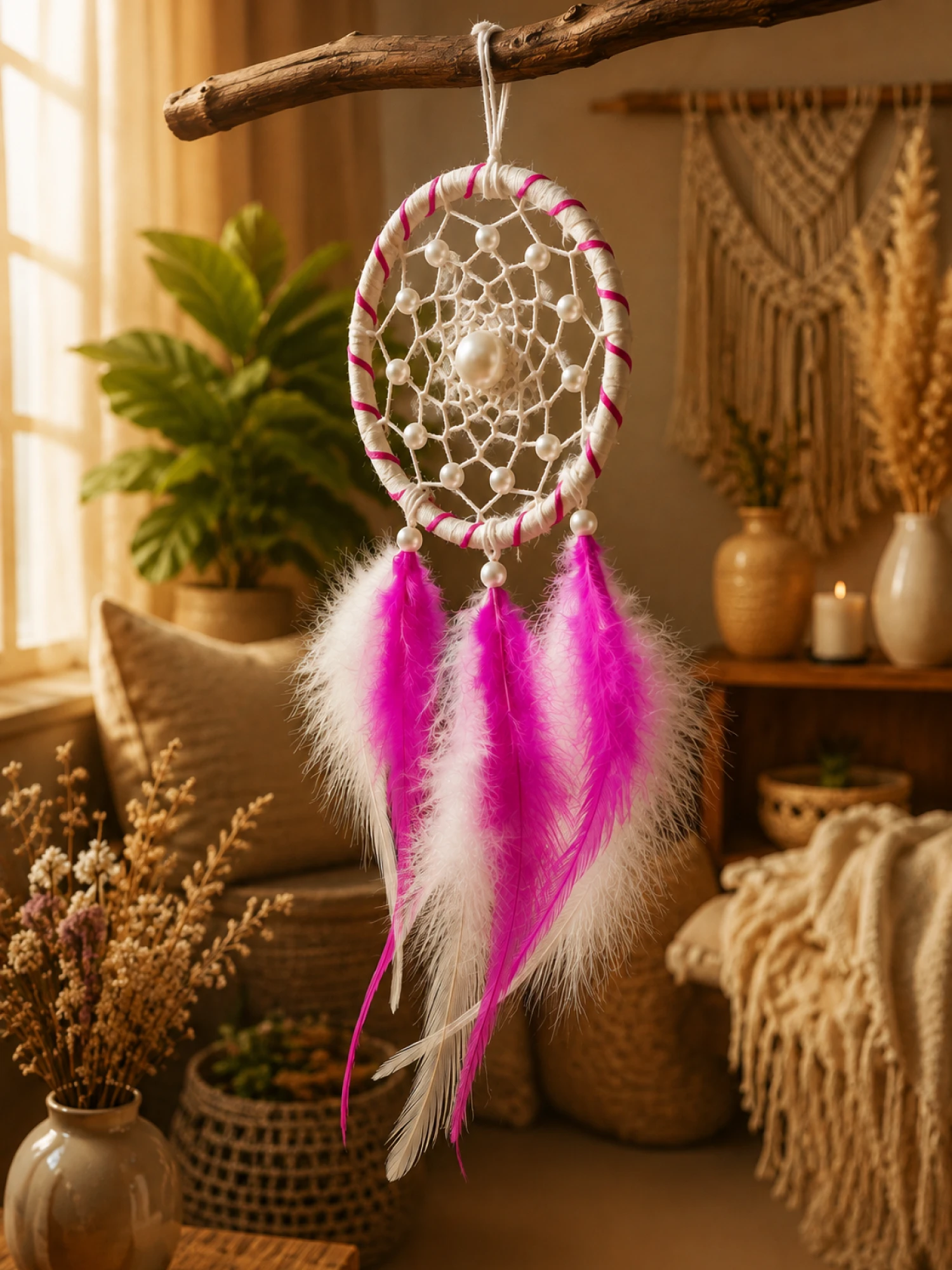 DreamCatcher whitePink